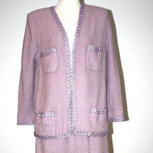 Countess Custom Made Lavender Skirt Suit Set Size 12